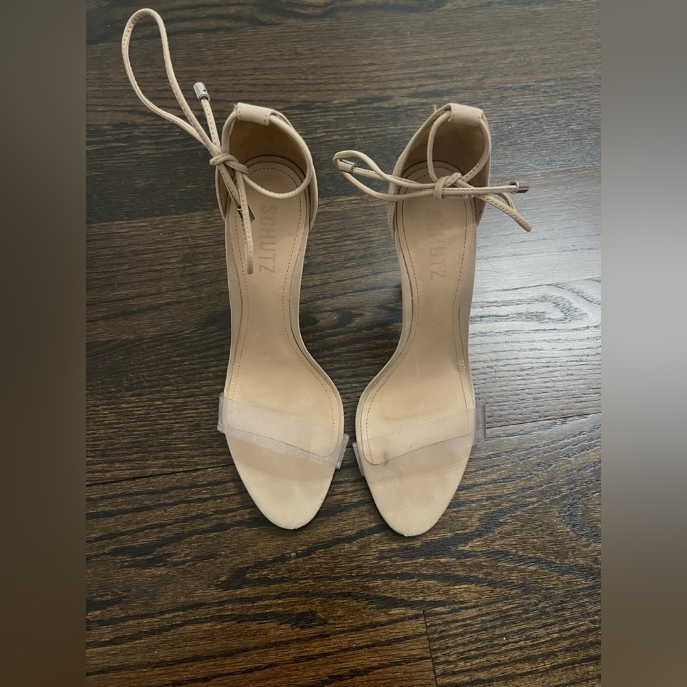 Schutz Ankle Tie Stiletto Heel
